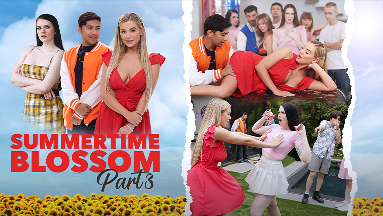 Hazel Moore and Blake Blossom with Emma Indica in Summertime Blossom Part 3: Blooming Revenge